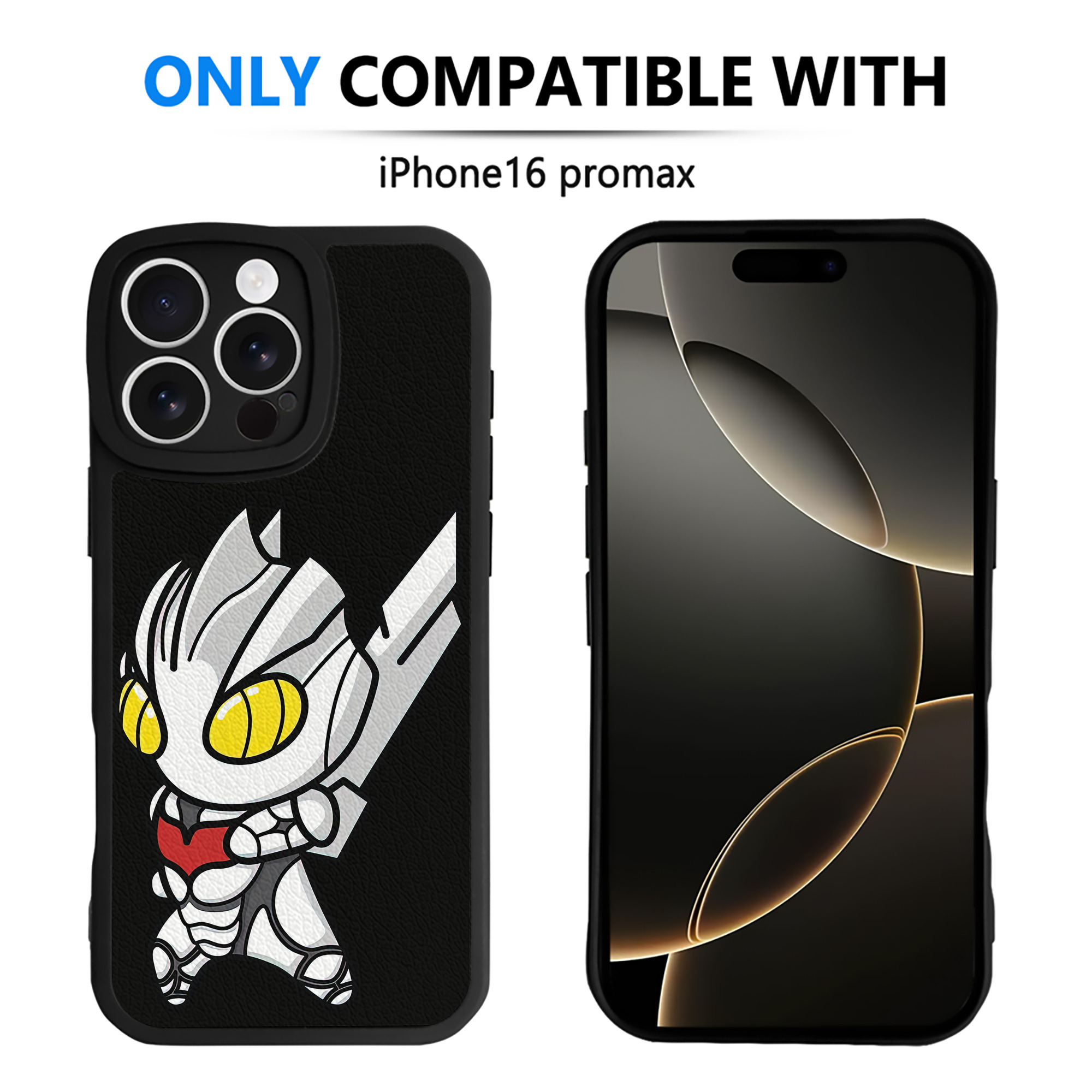 （画像用） ウルトラマン Ultraman 【iPhone 16シリーズ対応】シリコンスマホケース（レザー調） 材質：シリコン